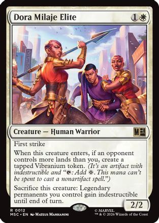 Dora Milaje Elite (012) Surge Foil - Commander: Marvel Super Heroes