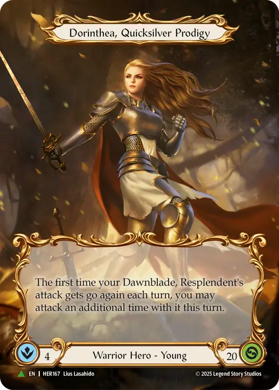 Dorinthea, Quicksilver Prodigy (Marvel) (HER167) Cold Foil - Flesh and Blood: Promo Cards