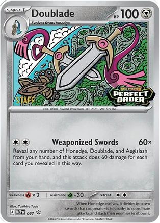 Doublade (Prerelease) [Staff] (67) Holofoil - Black Star Promos