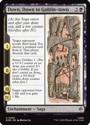 Down, Down to Goblin-town (065) Foil - The Hobbit