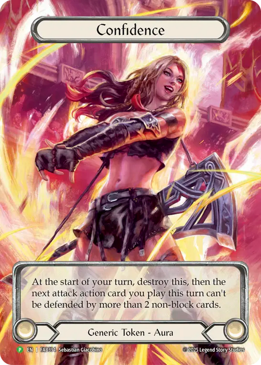 Confidence (FAB394) Cold Foil - Flesh and Blood: Promo Cards