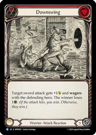 Downswing (Red) (MPW043) Rainbow Foil - Mastery Pack Warrior
