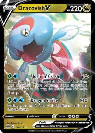 Dracovish V (114) Holofoil - Brilliant Stars