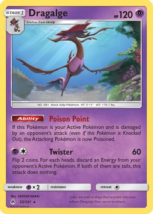 Dragalge (53) Reverse Holofoil - Forbidden Light