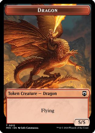 Dragon // Copy (12/1) Ripple Foil - Commander: Modern Horizons 3 Tokens