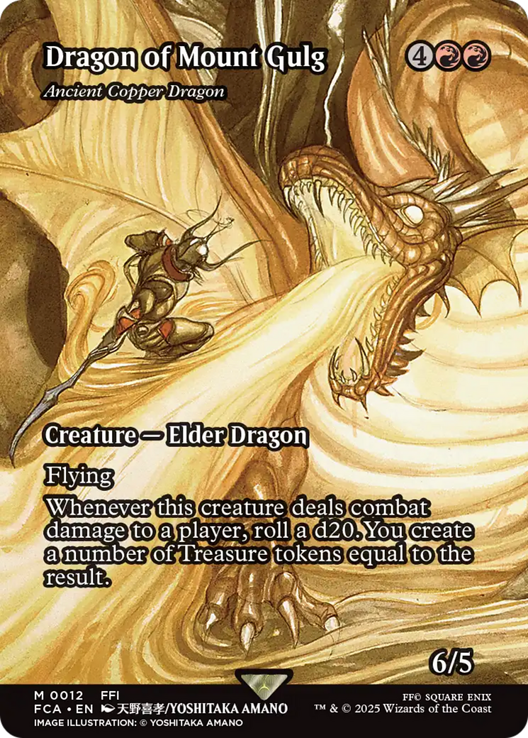 Dragon of Mount Gulg - Ancient Copper Dragon (Showcase) (012) Foil - FINAL FANTASY: Through the Ages