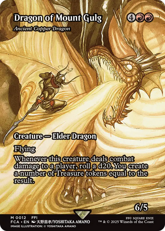 Dragon of Mount Gulg - Ancient Copper Dragon (Showcase) (012) Foil - FINAL FANTASY: Through the Ages
