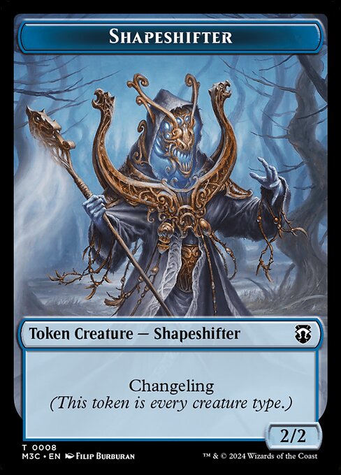 Dragon // Shapeshifter (12/8) - Commander: Modern Horizons 3 Tokens