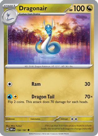 Dragonair (158) - Obsidian Flames