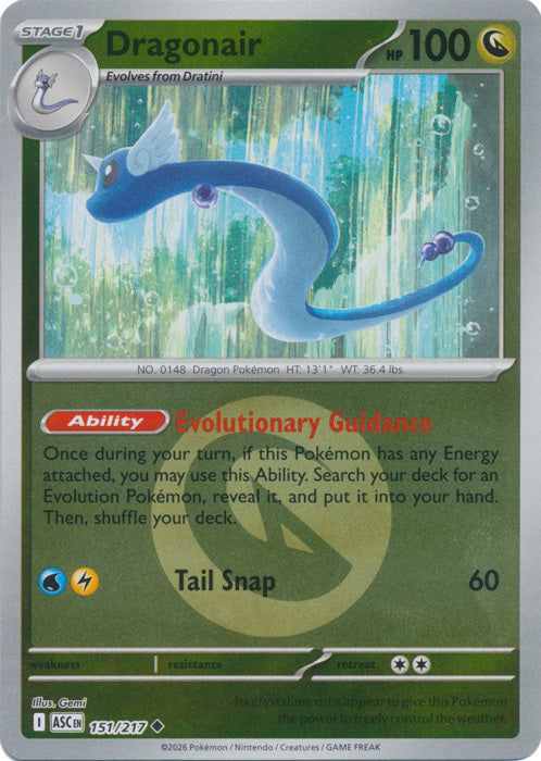 Dragonair (Energy Symbol Pattern) (151) Reverse Holofoil - Ascended Heroes