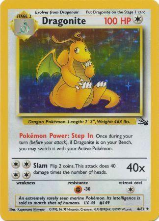 Dragonite (4) (Unlimited) Holofoil - Fossil