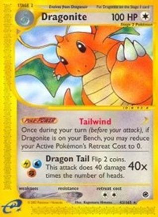 Dragonite (43) Reverse Holofoil - Expedition