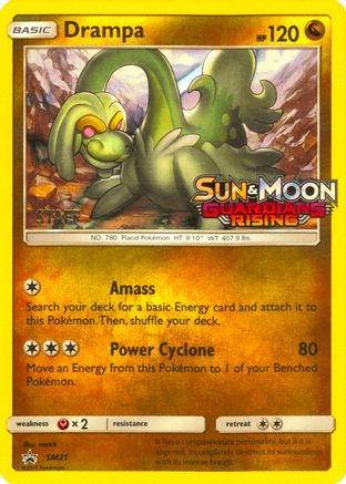 Drampa (Prerelease) [Staff] (SM21) Holofoil - Black Star Promos
