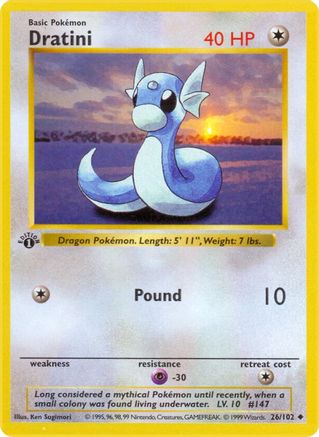 Dratini (26) (Unlimited) - Base Set (Shadowless)