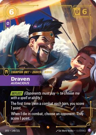 Draven – Audacious (148) Foil - Spiritforged