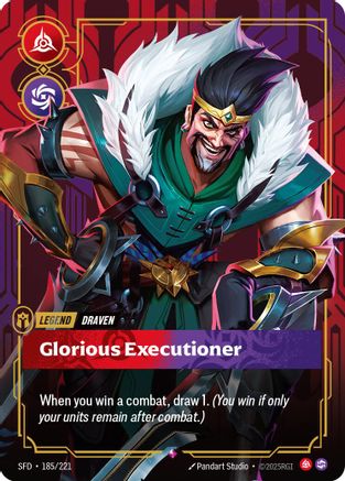 Draven – Glorious Executioner (185) Foil - Spiritforged