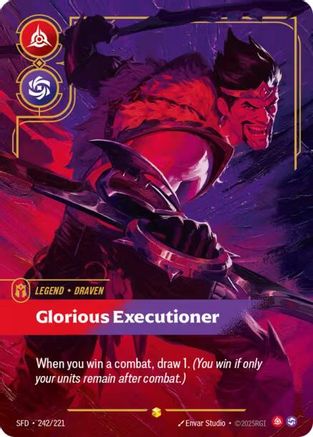 Draven – Glorious Executioner (Overnumbered) (242) Foil - Spiritforged