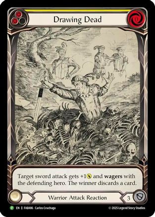 Drawing Dead (FAB486) Rainbow Foil - Flesh and Blood: Promo Cards