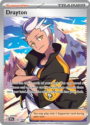 Drayton (Full Art) (232) Holofoil - Surging Sparks