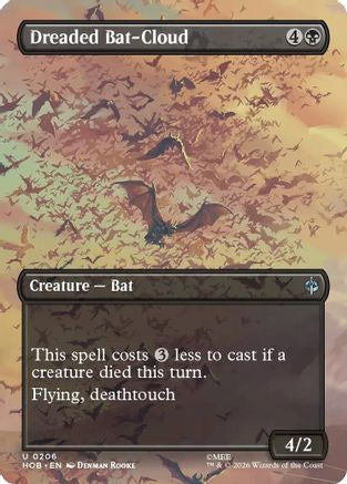 Dreaded Bat-Cloud (Borderless) (206) Foil - The Hobbit