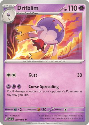 Drifblim (90) Reverse Holofoil - Scarlet & Violet