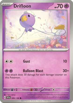 Drifloon (89) - Scarlet & Violet