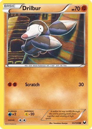Drilbur (55) Reverse Holofoil - Dark Explorers