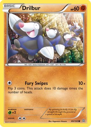 Drilbur (89) Reverse Holofoil - Primal Clash