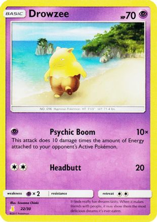 Drowzee (22) - Trainer Kit: Lycanroc & Alolan Raichu