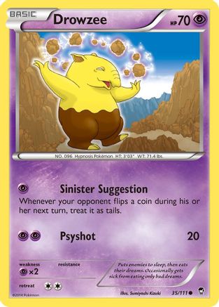 Drowzee (35) Reverse Holofoil - Furious Fists