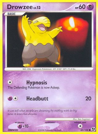 Drowzee (65) Reverse Holofoil - Great Encounters