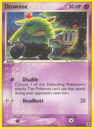 Drowzee (67) Reverse Holofoil - Delta Species