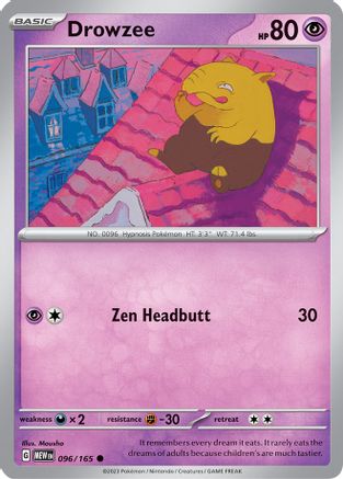Drowzee (96) Reverse Holofoil - 151