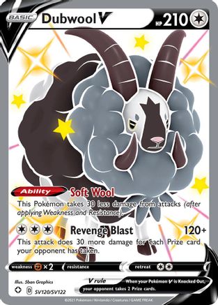 Dubwool V (SV120) (Shiny Vault) Holofoil - Shining Fates