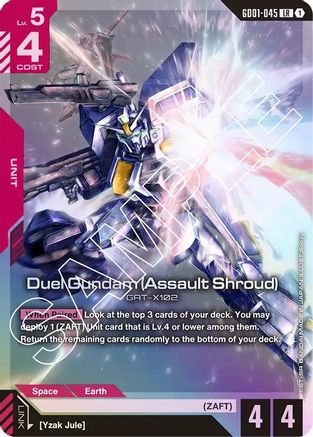 Duel Gundam (Assault Shroud) (GD01-045) Holofoil - Newtype Rising