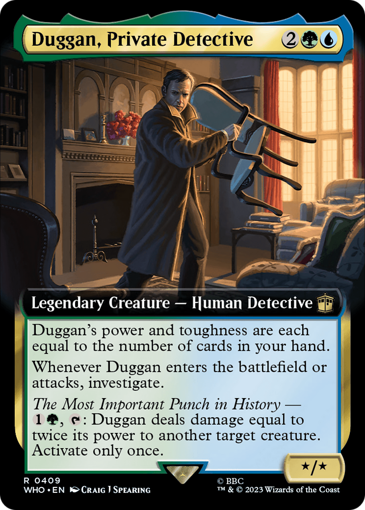 Duggan, Private Detective (Extended Art) (409) Foil - Doctor Who