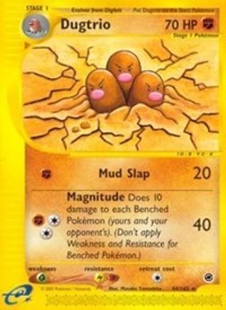Dugtrio (44) Reverse Holofoil - Expedition