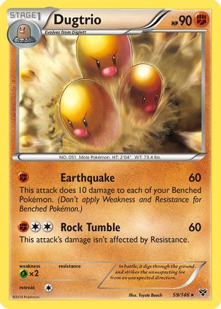 Dugtrio (59) - XY Base Set