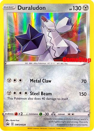 Duraludon (Gamestop Exclusive) (SWSH028) Holofoil - Miscellaneous Cards & Products
