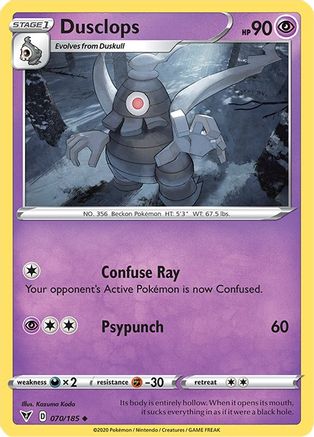 Dusclops (70) Reverse Holofoil - Vivid Voltage