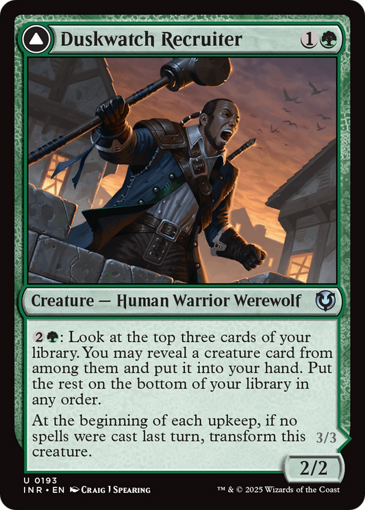 Duskwatch Recruiter // Krallenhorde Howler (193) - Innistrad Remastered