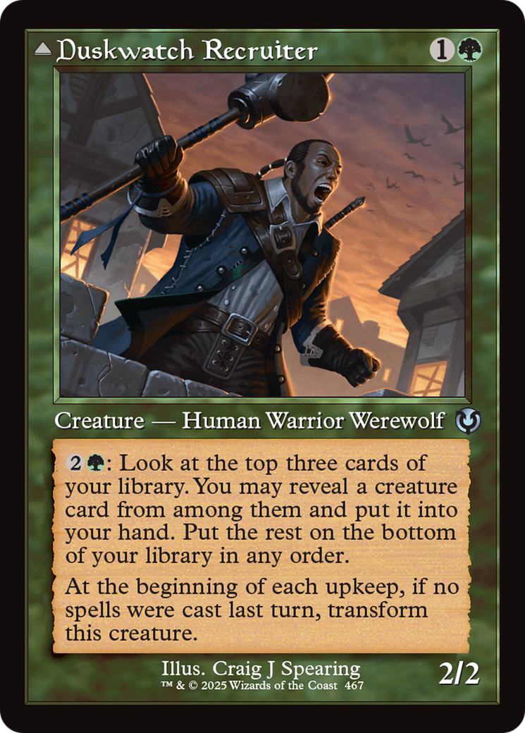 Duskwatch Recruiter // Krallenhorde Howler (Retro) (467) - Innistrad Remastered
