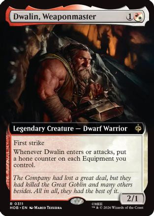 Dwalin, Weaponmaster (Extended Art) (311) Foil - The Hobbit