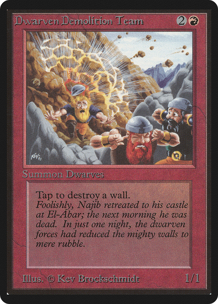 Dwarven Demolition Team - Limited Edition Beta