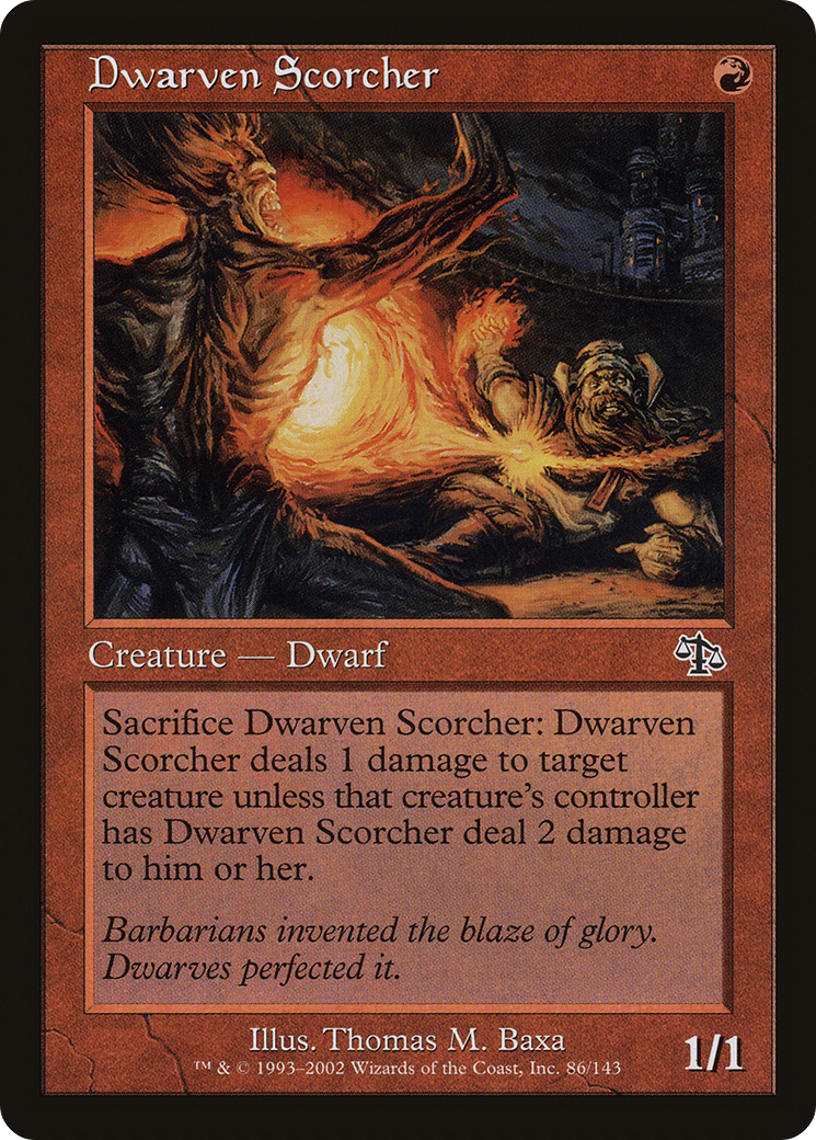 Dwarven Scorcher (086) Foil - Judgment