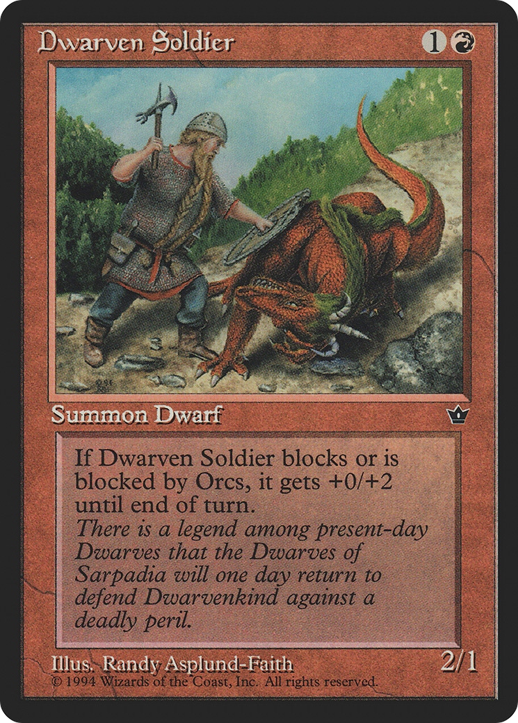 Dwarven Soldier (b) - Fallen Empires