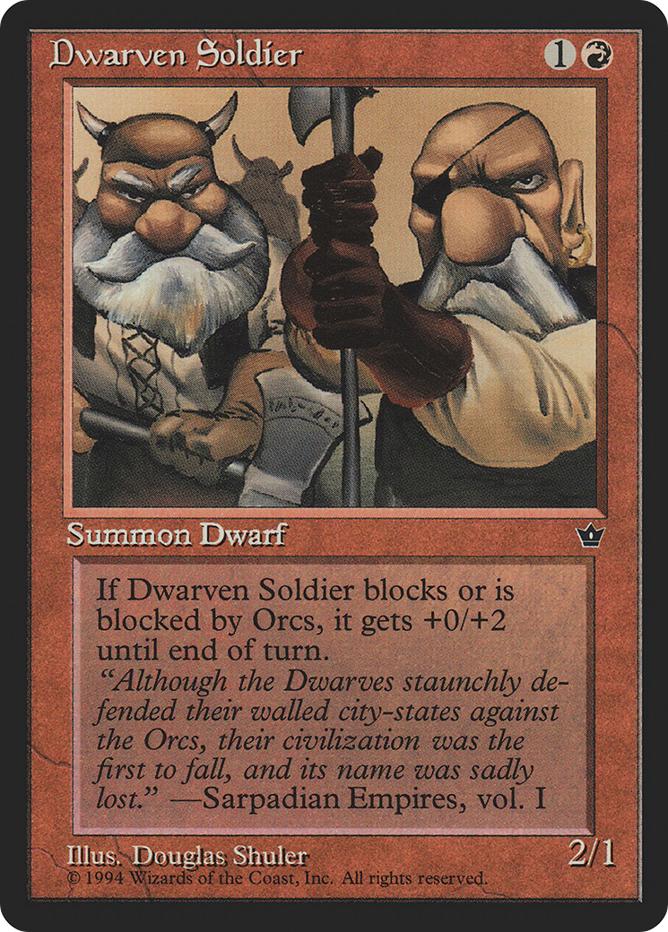 Dwarven Soldier (c) - Fallen Empires