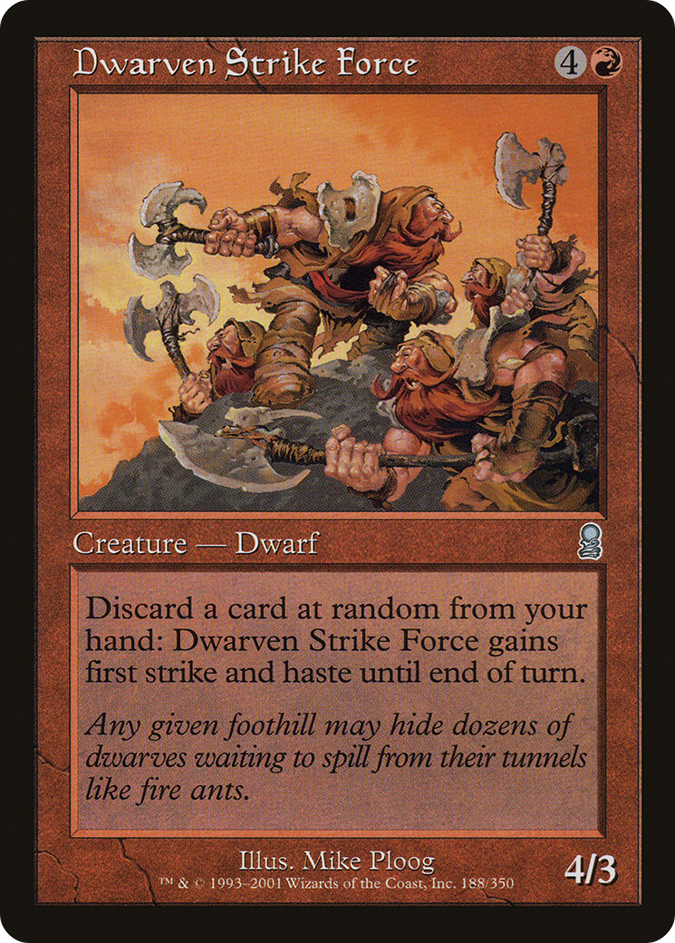 Dwarven Strike Force (188) Foil - Odyssey