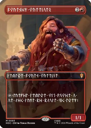 Dwarven Warriors (Borderless) (Dwarvish) (093) - The Hobbit: Eternal-Legal