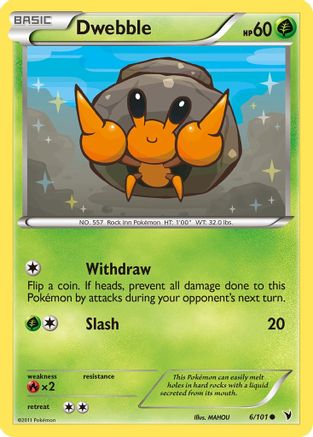 Dwebble (6) Reverse Holofoil - Noble Victories